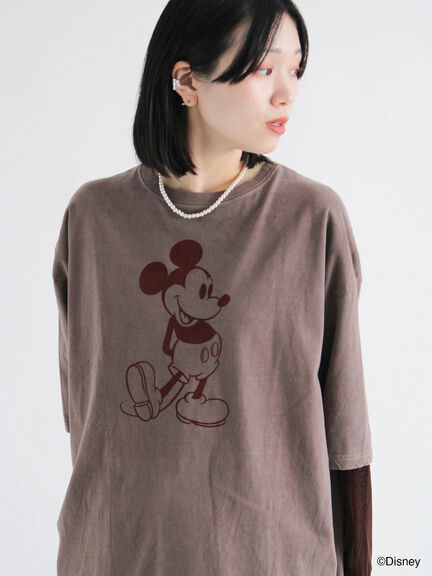 【GOOD ROCK SPEED】MICKEY MOUSE Tシャツ（チャコールグレー/ブラウン）｜sm2rhythm（サマンサモスモス リズム）通販