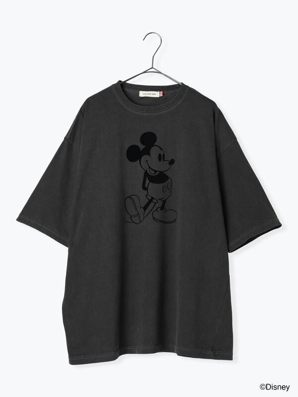 GOOD ROCK SPEED】MICKEY MOUSE Tシャツ（チャコールグレー/ブラウン