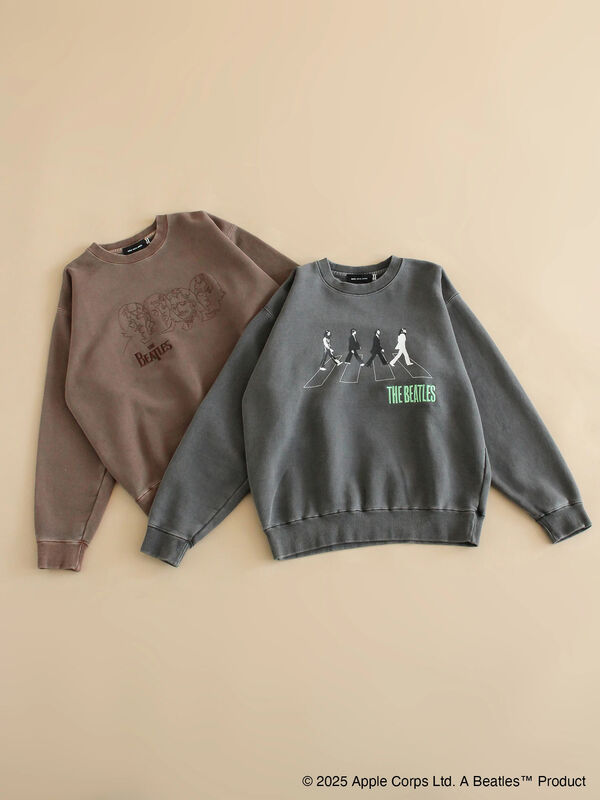 GOOD ROCK SPEED】THE BEATLESスウェット（ブラウン/トップス