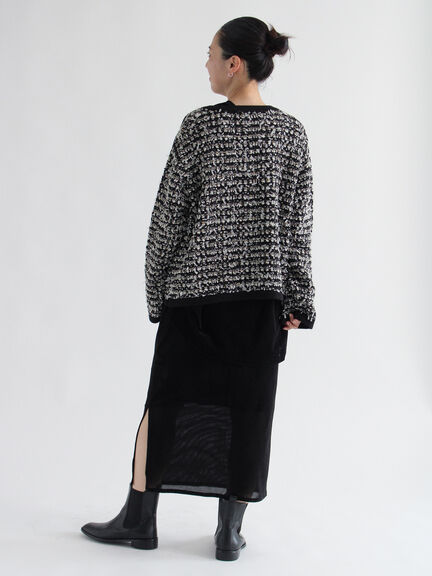 シアーベロアレイヤードスカート（グレー/ブラック/ブラウン）｜sm2rhythm（サマンサモスモス リズム）通販