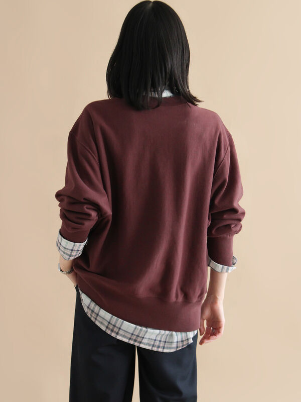 セール】 【Healthknit】ロゴクルーネックプルオーバー（ブラック