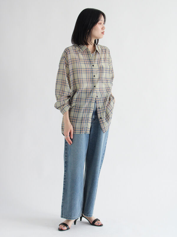 セール】 デニムタックパンツ（グレー/ブルー/ボトムス/パンツ