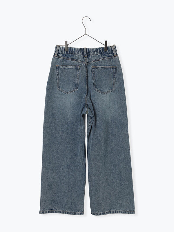 セール】 デニムタックパンツ（グレー/ブルー/ボトムス/パンツ