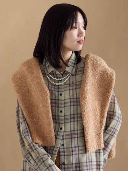 シアーチェックシャツ（ブラック/イエロー/キナリ）｜sm2rhythm（サマンサモスモス リズム）通販