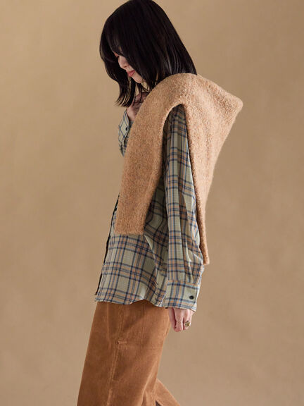 シアーチェックシャツ（ブラック/イエロー/キナリ）｜sm2rhythm（サマンサモスモス リズム）通販