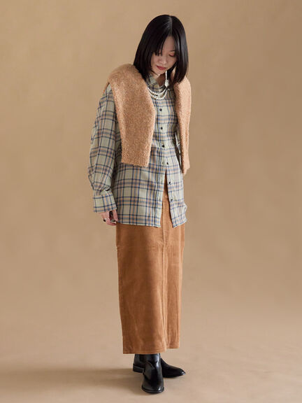 シアーチェックシャツ（ブラック/イエロー/キナリ）｜sm2rhythm（サマンサモスモス リズム）通販