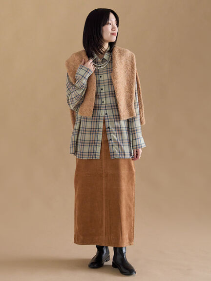 シアーチェックシャツ（ブラック/イエロー/キナリ）｜sm2rhythm（サマンサモスモス リズム）通販