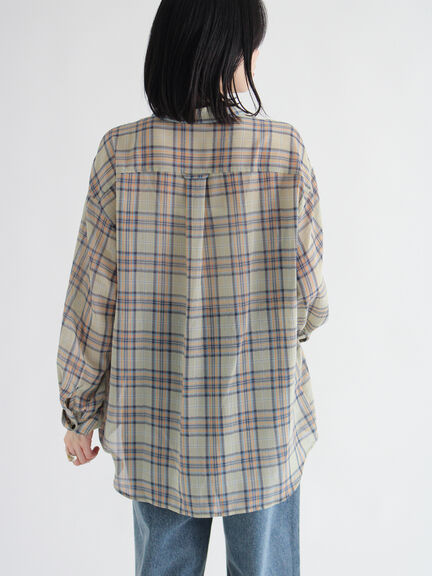 シアーチェックシャツ（ブラック/イエロー/キナリ）｜sm2rhythm（サマンサモスモス リズム）通販