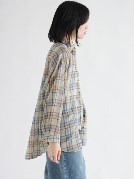 シアーチェックシャツ（ブラック/イエロー/キナリ）｜sm2rhythm（サマンサモスモス リズム）通販