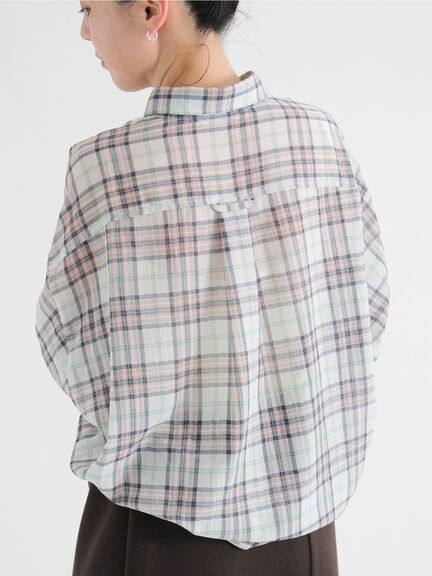 シアーチェックシャツ（ブラック/イエロー/キナリ）｜sm2rhythm（サマンサモスモス リズム）通販