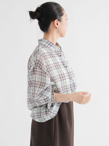 シアーチェックシャツ（ブラック/イエロー/キナリ）｜sm2rhythm（サマンサモスモス リズム）通販