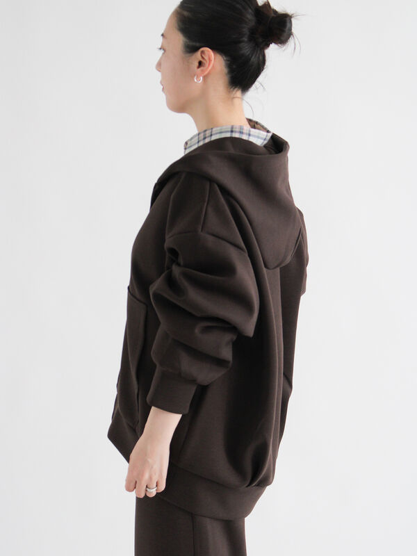 セール】 ダンボールジップパーカー（グレー/ブラック/ブラウン