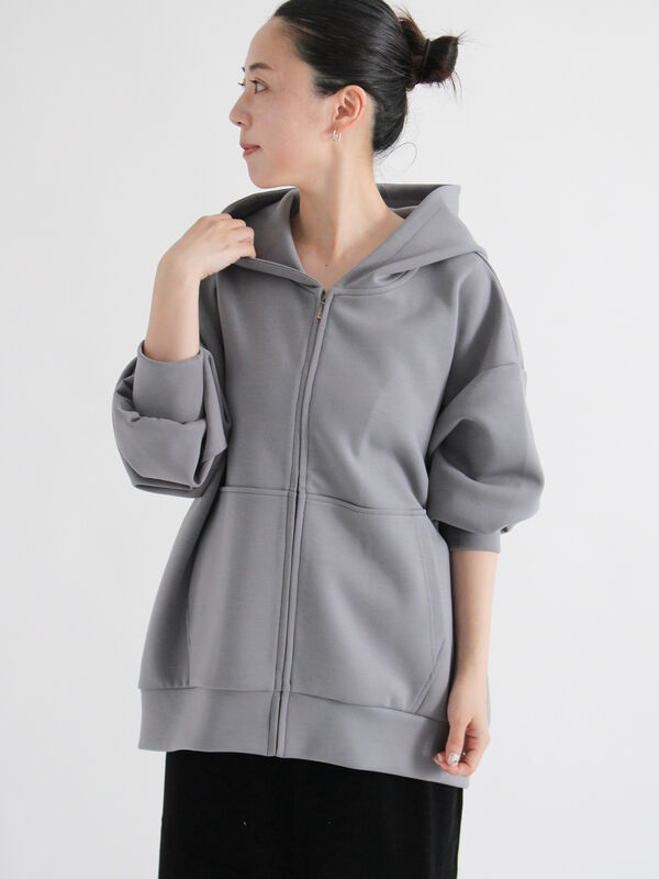 セール】 ダンボールジップパーカー（グレー/ブラック/ブラウン