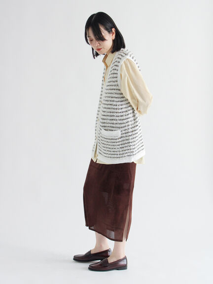 ツイード風ニットジレ（オフホワイト/ブラック/ネイビー）｜sm2rhythm（サマンサモスモス リズム）通販