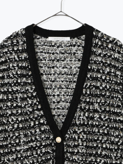 ツイード風ニットジレ（オフホワイト/ブラック/ネイビー）｜sm2rhythm（サマンサモスモス リズム）通販