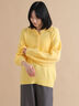 モヘヤライク衿付ニットプルオーバー(イエロー)|sm2rhythm(サマンサモスモス リズム)通販