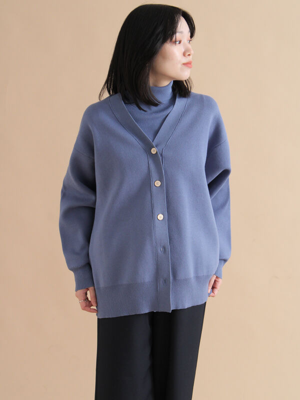 セール】 スポンジニットカーディガン（ブラック/レッド/ブルー