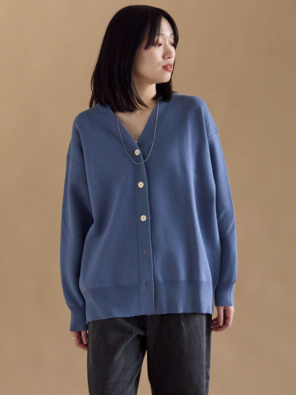 セール】 スポンジニットカーディガン（ブラック/レッド/ブルー