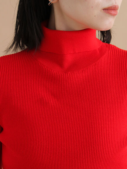 袖ボタンリブニットプルオーバー（ブラック/レッド/ブルー）｜sm2rhythm（サマンサモスモス リズム）通販