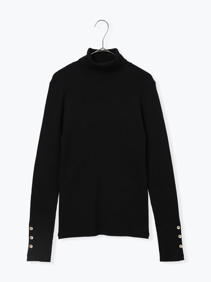 袖ボタンリブニットプルオーバー（ブラック/レッド/ブルー）｜sm2rhythm（サマンサモスモス リズム）通販