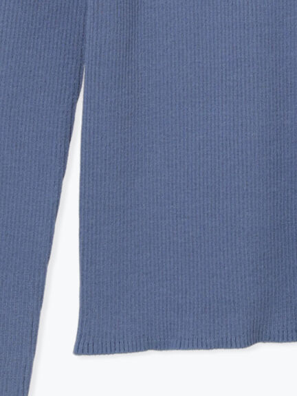 袖ボタンリブニットプルオーバー（ブラック/レッド/ブルー）｜sm2rhythm（サマンサモスモス リズム）通販