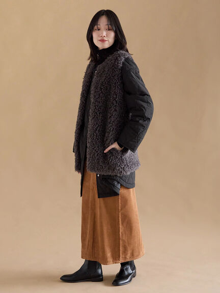 キルトレイヤードジャケット（ブラック/ベージュ/カーキ）｜sm2rhythm（サマンサモスモス リズム）通販