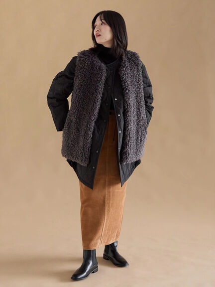 キルトレイヤードジャケット（ブラック/ベージュ/カーキ）｜sm2rhythm（サマンサモスモス リズム）通販