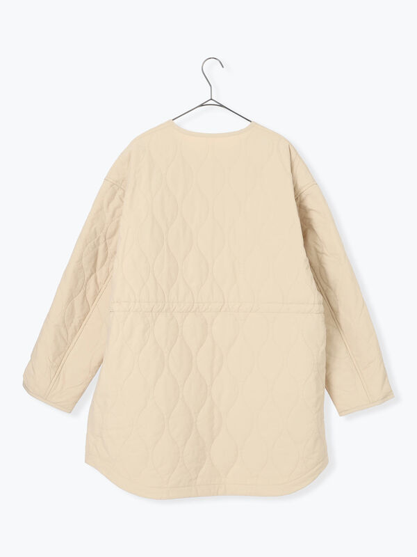 セール】 キルトレイヤードジャケット（ブラック/ベージュ/カーキ