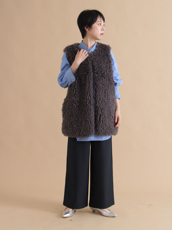 セール】 エコファージレ（チャコールグレー/ベージュ/ブラウン