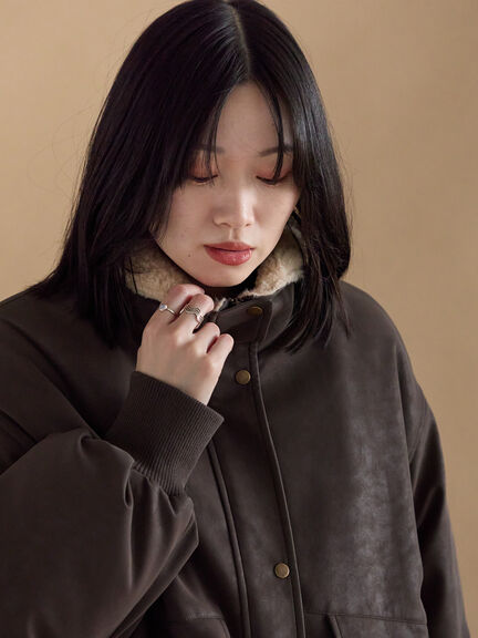 レザーライクミリタリージャケット（ブラック/ブラウン/カーキ）｜sm2rhythm（サマンサモスモス リズム）通販