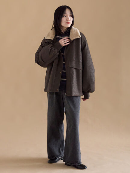 レザーライクミリタリージャケット（ブラック/ブラウン/カーキ）｜sm2rhythm（サマンサモスモス リズム）通販