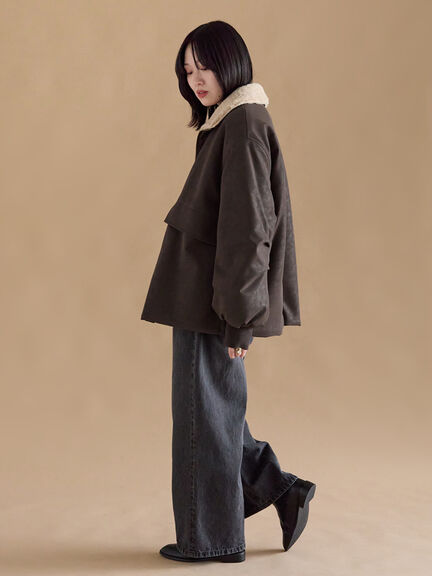 レザーライクミリタリージャケット（ブラック/ブラウン/カーキ）｜sm2rhythm（サマンサモスモス リズム）通販