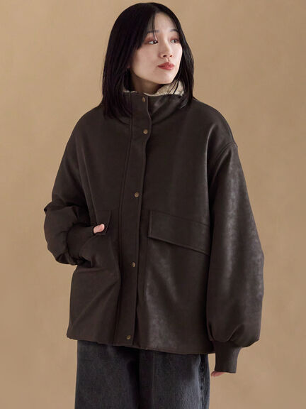 レザーライクミリタリージャケット（ブラック/ブラウン/カーキ）｜sm2rhythm（サマンサモスモス リズム）通販