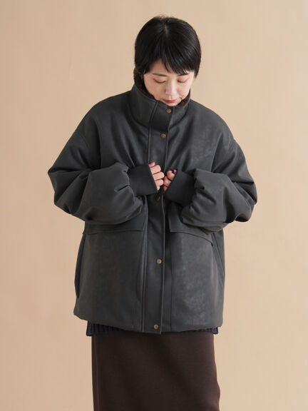 レザーライクミリタリージャケット（ブラック/ブラウン/カーキ）｜sm2rhythm（サマンサモスモス リズム）通販