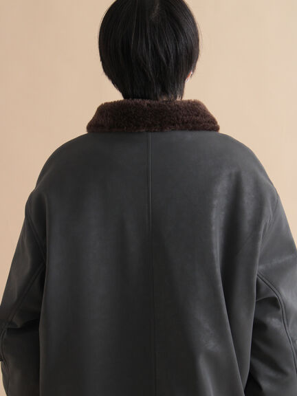 レザーライクミリタリージャケット（ブラック/ブラウン/カーキ）｜sm2rhythm（サマンサモスモス リズム）通販