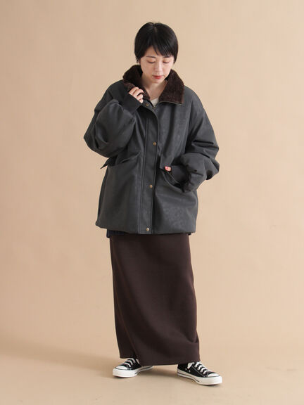 レザーライクミリタリージャケット（ブラック/ブラウン/カーキ）｜sm2rhythm（サマンサモスモス リズム）通販