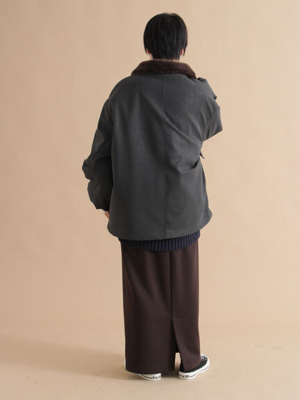 レザーライクミリタリージャケット（ブラック/ブラウン/カーキ）｜sm2rhythm（サマンサモスモス リズム）通販