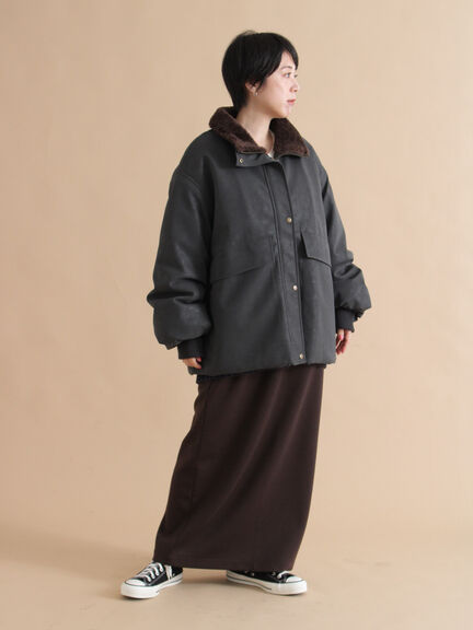 レザーライクミリタリージャケット（ブラック/ブラウン/カーキ）｜sm2rhythm（サマンサモスモス リズム）通販