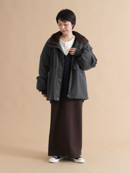 レザーライクミリタリージャケット（ブラック/ブラウン/カーキ）｜sm2rhythm（サマンサモスモス リズム）通販