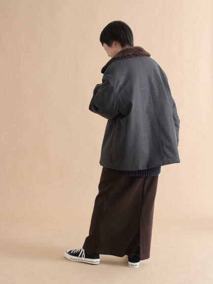 レザーライクミリタリージャケット（ブラック/ブラウン/カーキ）｜sm2rhythm（サマンサモスモス リズム）通販