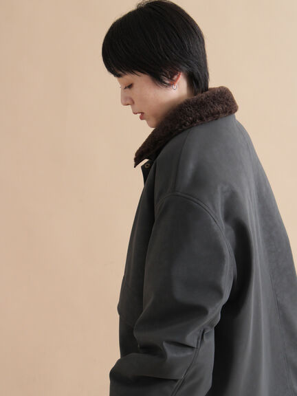 レザーライクミリタリージャケット（ブラック/ブラウン/カーキ）｜sm2rhythm（サマンサモスモス リズム）通販