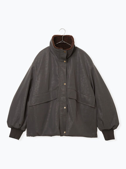 レザーライクミリタリージャケット（ブラック/ブラウン/カーキ）｜sm2rhythm（サマンサモスモス リズム）通販