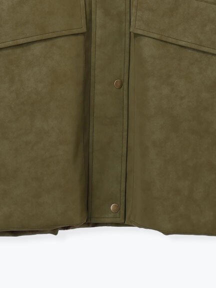 レザーライクミリタリージャケット（ブラック/ブラウン/カーキ）｜sm2rhythm（サマンサモスモス リズム）通販