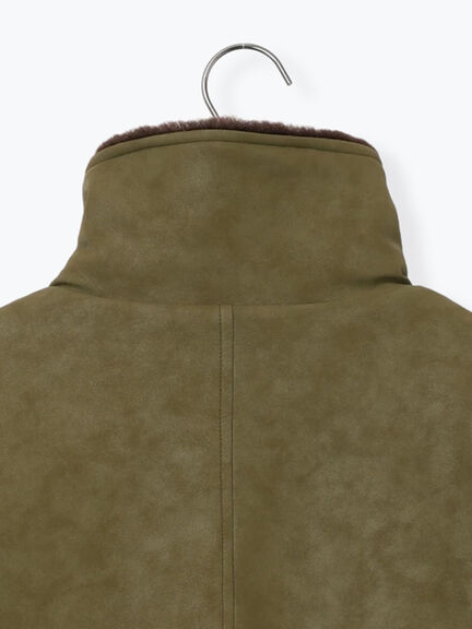 レザーライクミリタリージャケット（ブラック/ブラウン/カーキ）｜sm2rhythm（サマンサモスモス リズム）通販