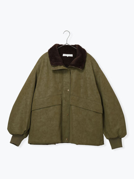 レザーライクミリタリージャケット（ブラック/ブラウン/カーキ）｜sm2rhythm（サマンサモスモス リズム）通販