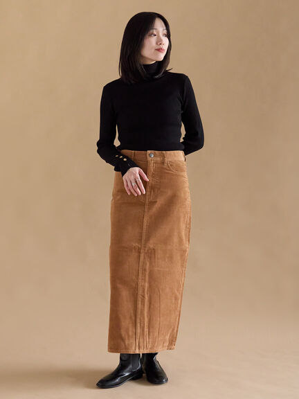 コーデュロイロングスカート（チャコールグレー/ベージュ/ブルー）｜sm2rhythm（サマンサモスモス リズム）通販