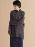 ハイネックケーブルニットプルオーバー（チャコールグレー）｜sm2rhythm（サマンサモスモス リズム）通販