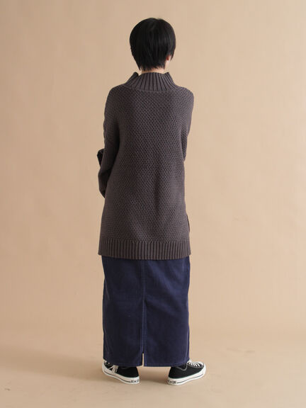 ハイネックケーブルニットプルオーバー（オフホワイト/チャコールグレー/ネイビー）｜sm2rhythm（サマンサモスモス リズム）通販