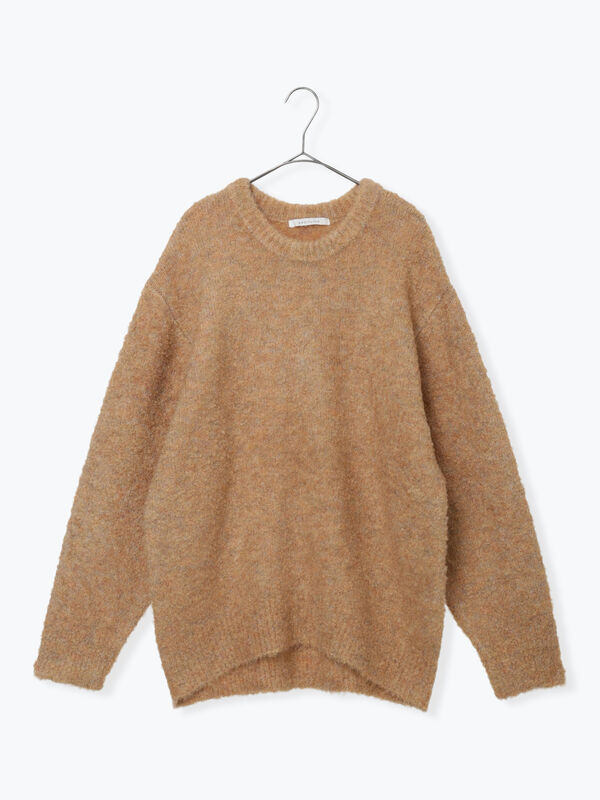 セール】 ブークレニットプルオーバー（ピンク/ベージュ/グリーン