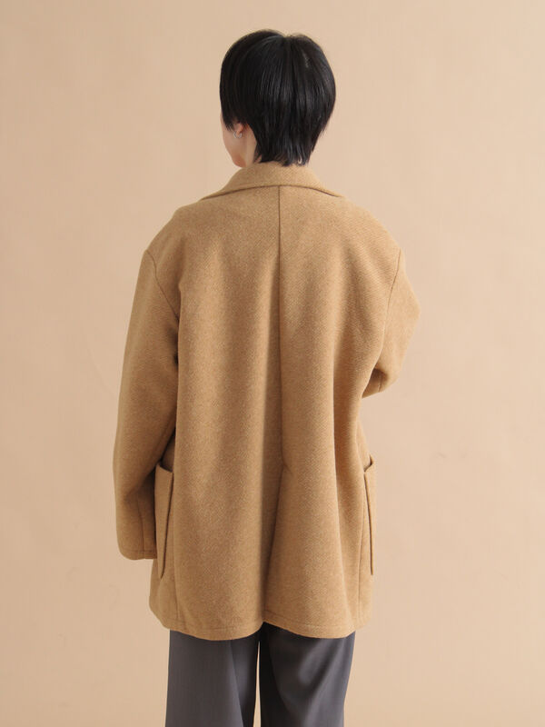 セール】 ダブルミドルコート（グレー/キャメル/アウター/コート